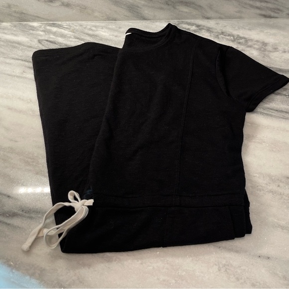 Caslon - Black Cinched Waist T-Shirt Dress / Medium - Picture 6 of 14